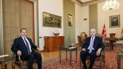 Türkiye Büyük Millet Meclisi (TBMM) Başkanı Numan Kurtulmuş. Sayıştay Başkanı