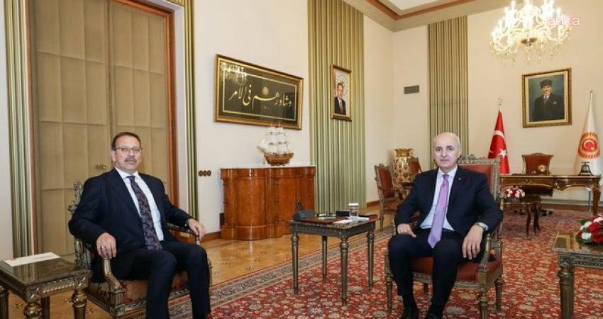 Türkiye Büyük Millet Meclisi (TBMM) Başkanı Numan Kurtulmuş. Sayıştay Başkanı