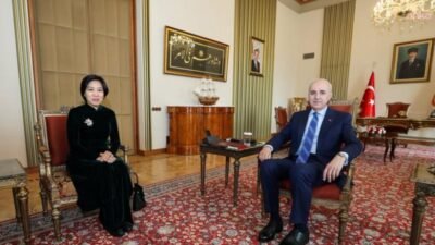 TBMM Başkanı Numan Kurtulmuş, Vietnam'ın Ankara Büyükelçisi Dang Thi Thu Ha ile
