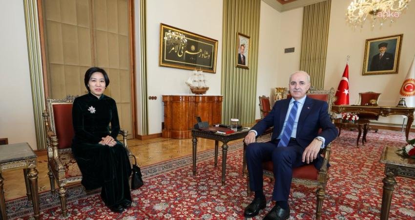 TBMM Başkanı Numan Kurtulmuş, Vietnam'ın Ankara Büyükelçisi Dang Thi Thu Ha ile