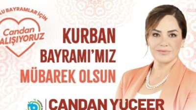 Tekirdağ Büyükşehir Belediye Başkanı Candan Yüceer, yayımladığı Kurban Bayramı mesajında