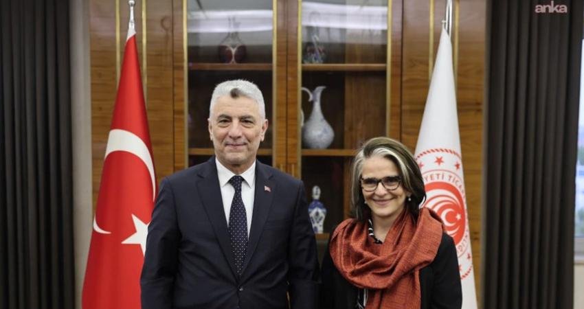 Ticaret Bakanı Ömer Bolat, Brezilya’nın Ankara Büyükelçisi Gilda Motta Santos