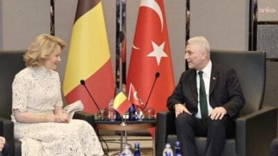 Ticaret Bakanı Ömer Bolat, Belçika Kraliçesi Mathilde ve beraberindeki heyet