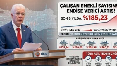 Türkiye Emekliler Derneği (TÜED) Genel Başkanı Kazım Ergün, “6 yılda