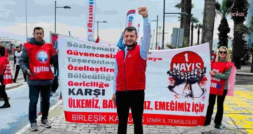 1 Mayıs Emek ve Dayanışma Günü dolayısıyla açıklama yapan Tüm