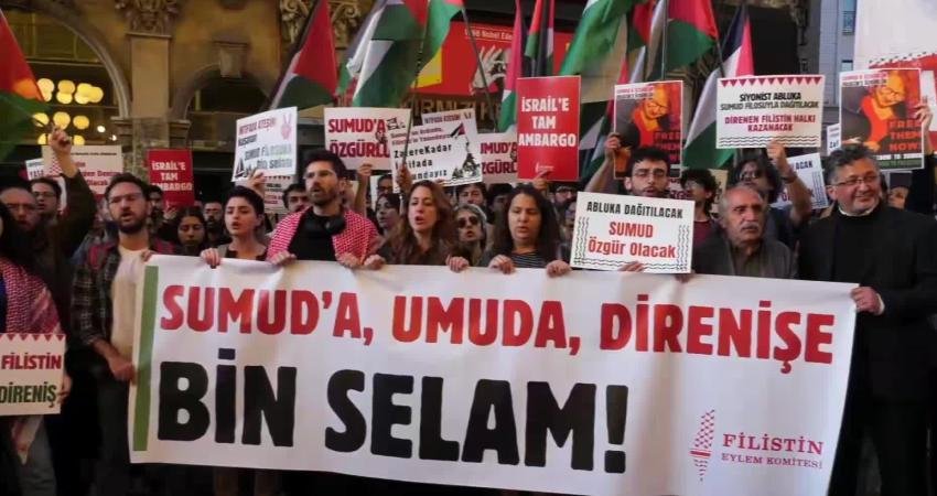 Filistin’e insani yardım ulaştırmak amacıyla yola çıkan Küresel Sumud Filosu’na