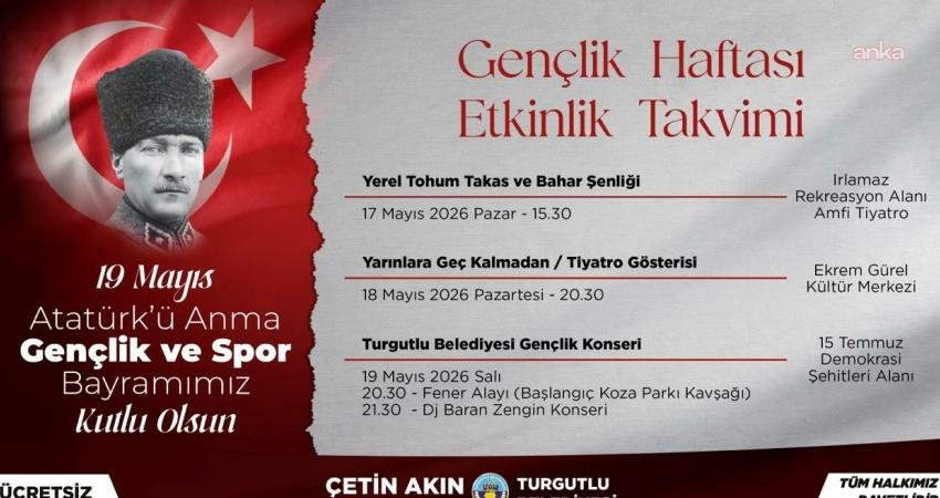 Turgutlu Belediyesi, 19 Mayıs Atatürk’ü Anma, Gençlik ve Spor Bayramı’nı