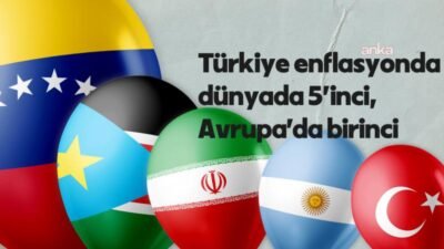 Türkiye, yıllık yüzde 32,37 ile dünyada en yüksek beşinci, Avrupa'da