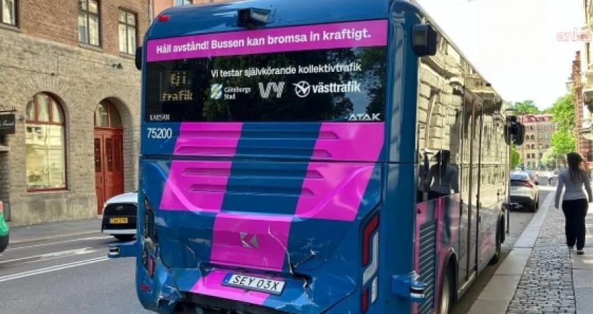Türkiye merkezli Karsan tarafından üretilen otonom otobüse, İsveç’in Göteborg kentinde