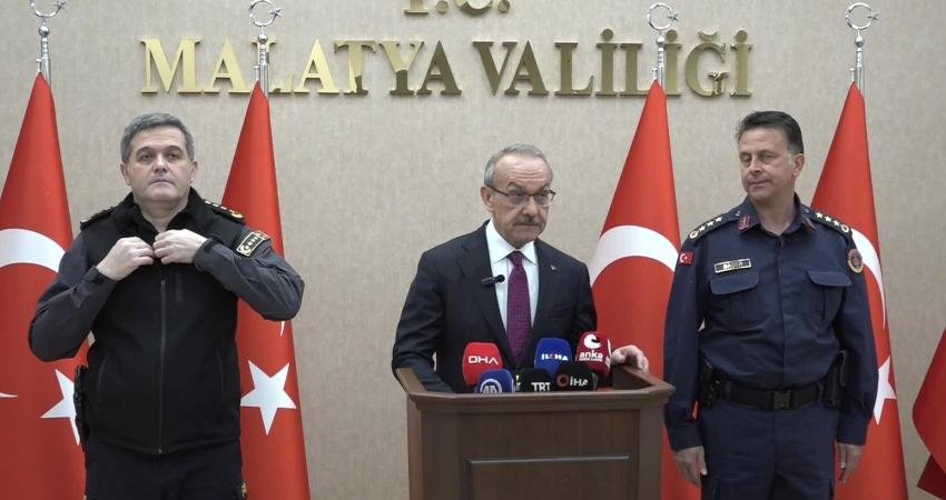 Malatya Valisi Seddar Yavuz, 1 Ocak-30 Nisan tarihleri arasında gerçekleştirilen
