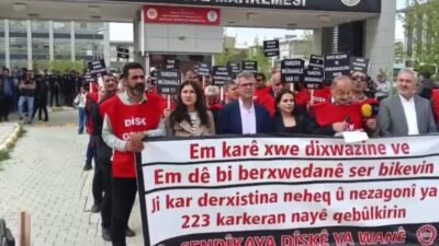 Van Büyükşehir Belediyesi’nde kayyum yönetimi tarafından işten çıkarılan 223 işçinin