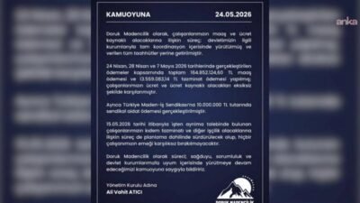 Yıldızlar Holding, Doruk Madencilik bünyesindeki işçilerin maaş, tazminat ve ücret