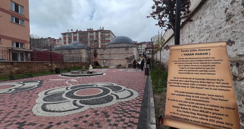 Yozgat'taki Başçavuş Çifte Hamamı'nın bir bölümünün "hamam kültürünün canlandırıldığı" müze