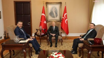 Adalet Bakanı Akın Gürlek, İçişleri Bakanı Mustafa Çiftçi ile MHP