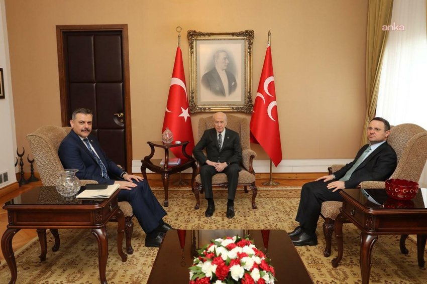 Adalet Bakanı Akın Gürlek, İçişleri Bakanı Mustafa Çiftçi ile MHP