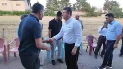Adıyaman Belediye Başkanı Abdurrahman Tutdere, Siteler Mahallesi’nde vatandaşlarla bir araya