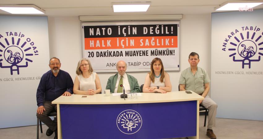 Ankara Tabip Odası'ndan yapılan açıklamada, "Hekimlerin yıllardır vurguladığı '5 dakikada
