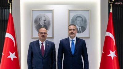 Ankara Valisi Yakup Canbolat, Dışişleri Bakanı Hakan Fidan'ı makamında ziyaret