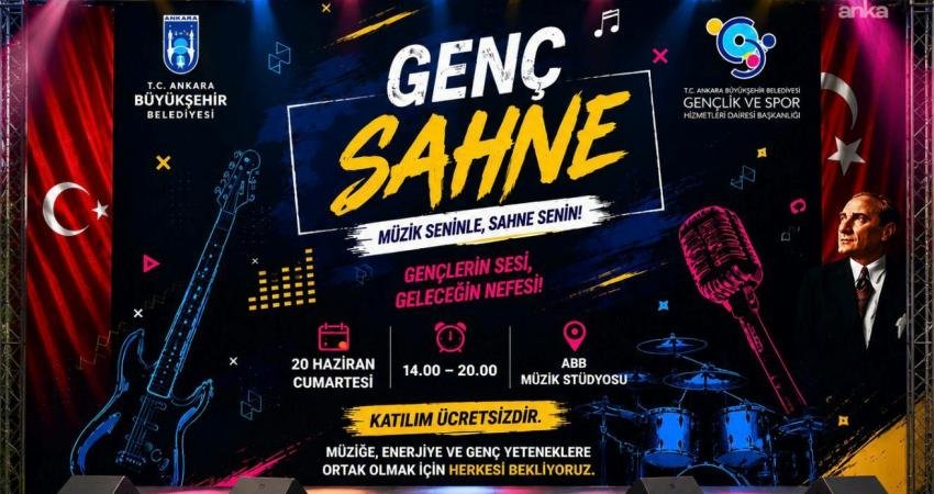 Ankara Büyükşehir Belediyesi tarafından hizmete açılan Stüdyo Senin-Müzik Stüdyosu'nda düzenlenen