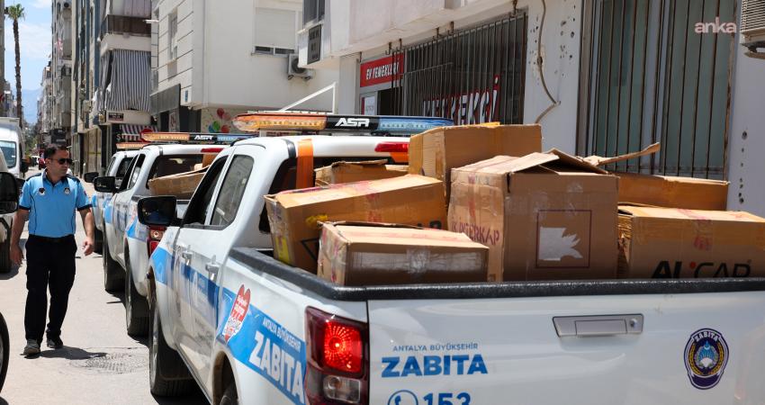 Antalya Büyükşehir Belediyesi Zabıta Dairesi Başkanlığı, halk sağlığını tehdit eden