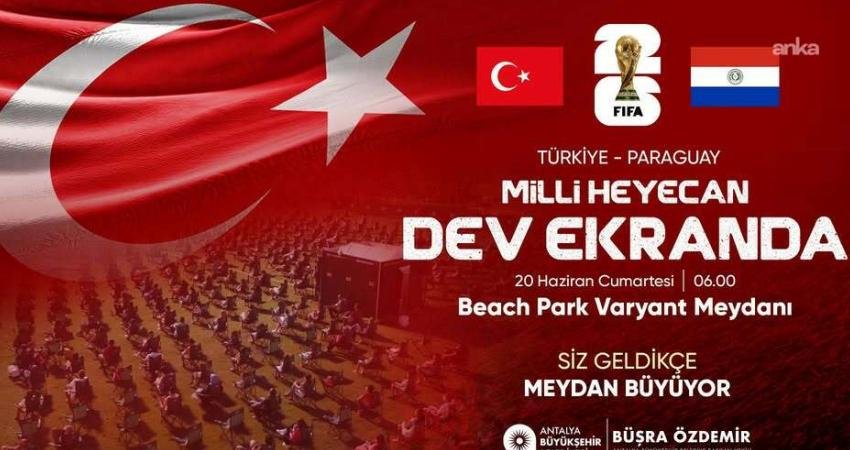 A Milli Futbol Takımı’nın Dünya Kupası’nda Paraguay ile oynayacağı karşılaşma