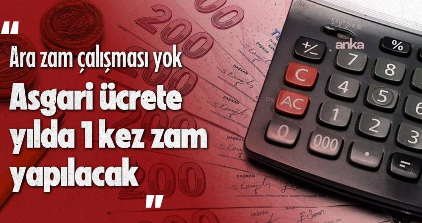 İktidar kaynakları ve ekonomi çevreleri, asgari ücrete ara zam konusuna