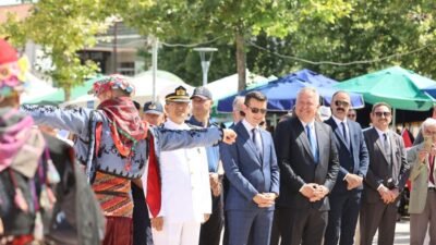 İzmir'in Urla ilçesinde, Gazi Mustafa Kemal Atatürk'ün ilçeye gelişinin 100.