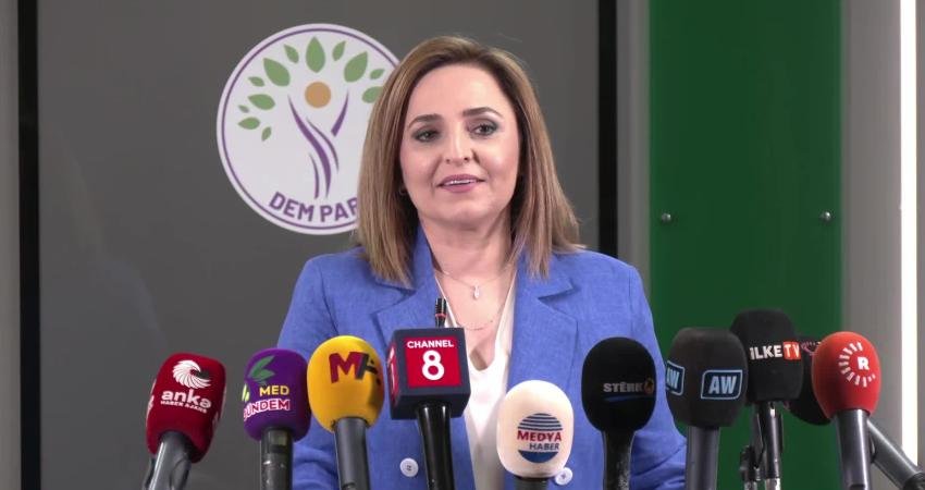 DEM Parti Sözcüsü Ayşegül Doğan, "Barış ve Demokratik Toplum Süreci"ne