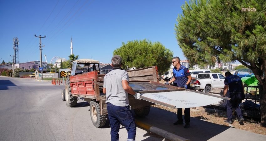 Ayvalık Belediyesi, kent genelinde görüntü kirliliğine neden olan ve mevzuata