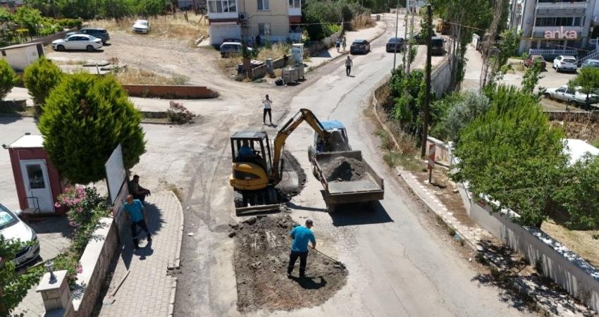 Ayvalık Belediyesi Fen İşleri Müdürlüğü ekipleri, 150 Evler ile Ali