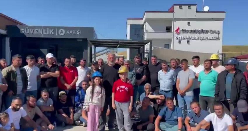 Bağımsız Maden-İş Sendikası Örgütlenme Uzmanı Başaran Aksu, Özşen Madencilik’te konkordato