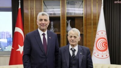 Ticaret Bakanı Ömer Bolat, Kırım Tatar Milli Lideri Mustafa Abdülcemil