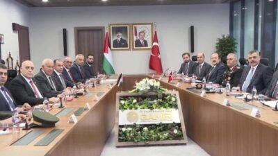 İçişleri Bakanı Mustafa Çiftçi, Filistin İçişleri Bakanı Ziyad Hab El-Rih