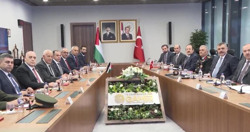 İçişleri Bakanı Mustafa Çiftçi, Filistin İçişleri Bakanı Ziyad Hab El-Rih
