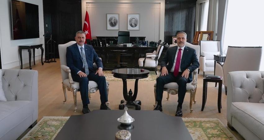 Dışişleri Bakanı Hakan Fidan, İçişleri Bakanı Mustafa Çiftçi ile görüştü.