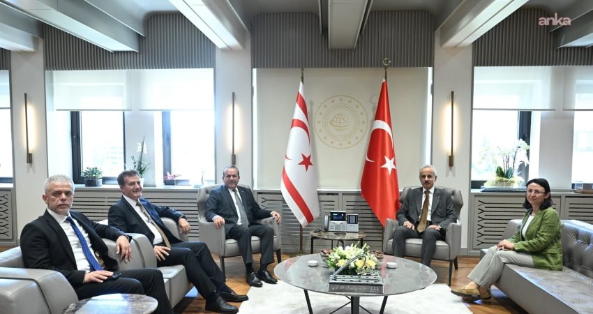 Ulaştırma ve Altyapı Bakanı Abdulkadir Uraloğlu, KKTC Başbakan Yardımcısı Fikri