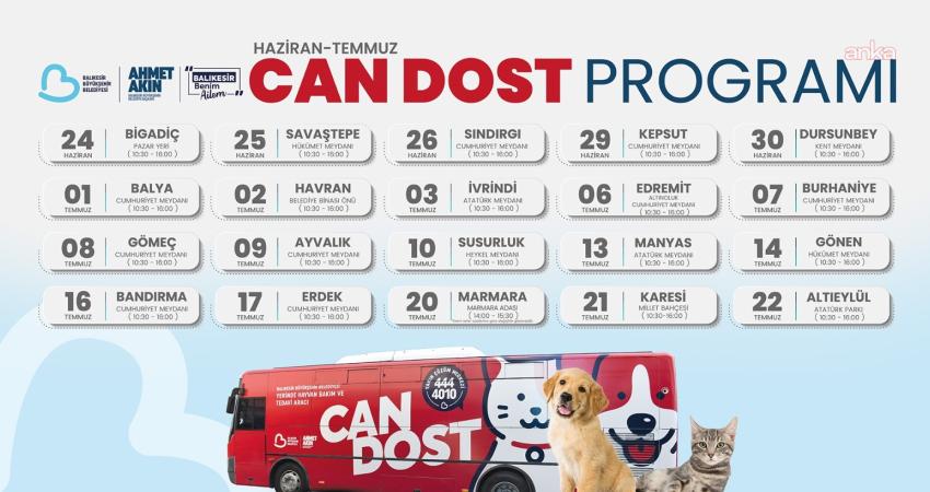 Balıkesir Büyükşehir Belediyesi bünyesinde hizmet veren Can Dost Yerinde Hayvan