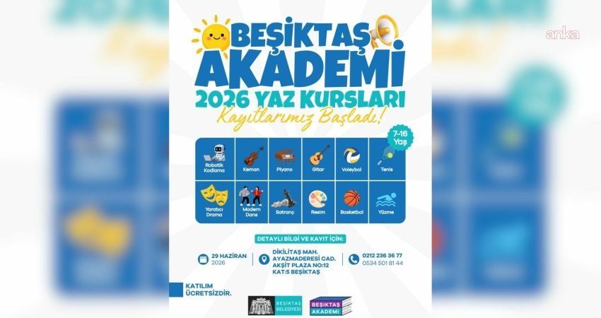 Beşiktaş Belediyesi'nin öğrencilerin yaz tatillerini eğlenceli, verimli ve öğretici aktivitelerle