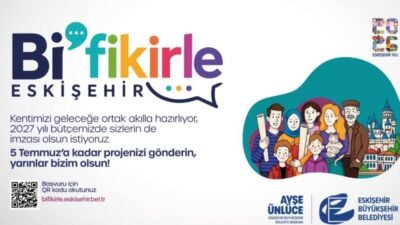 Eskişehir Büyükşehir Belediyesi’nin katılımcı bütçe uygulaması Bi’Fikirle Eskişehir'de yeni başvuru