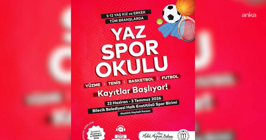 Bilecik Belediyesi tarafından çocukların yaz aylarını verimli ve hareketli geçirmeleri