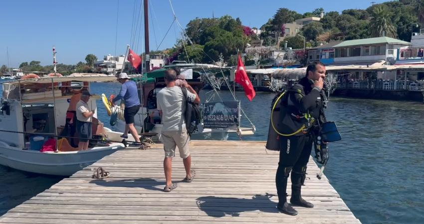 Bodrum Belediyesi tarafından denizlerin korunmasına dikkat çekmek amacıyla sürdürülen Deniz Dibi