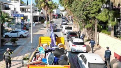 Bodrum Belediyesi Zabıta Müdürlüğü ile Bodrum İlçe Emniyet Müdürlüğü koordinasyonunda