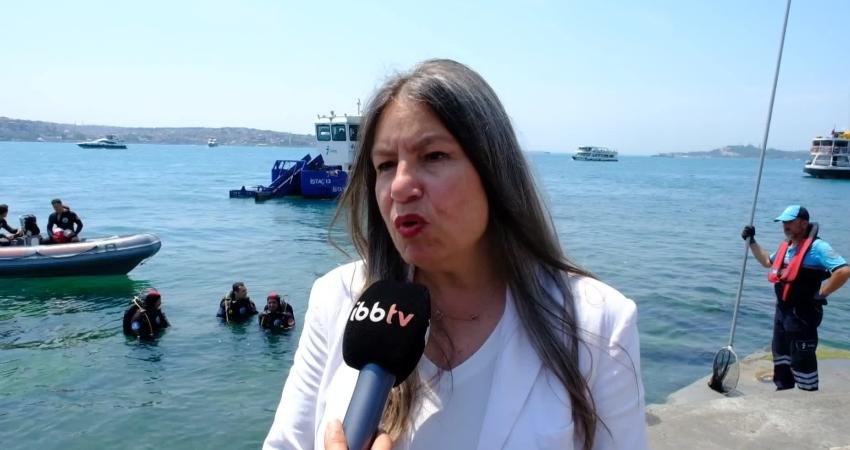 İBB, 5 Haziran Dünya Çevre Günü dolayısıyla Beşiktaş İskelesi önünde