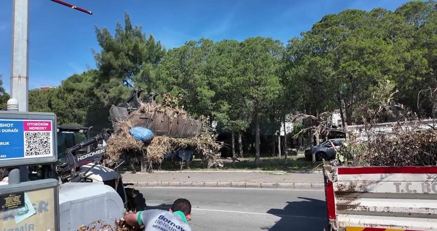 Bornova Belediyesi, yaz aylarının gelmesiyle olası yangın risklerini azaltmak, temiz