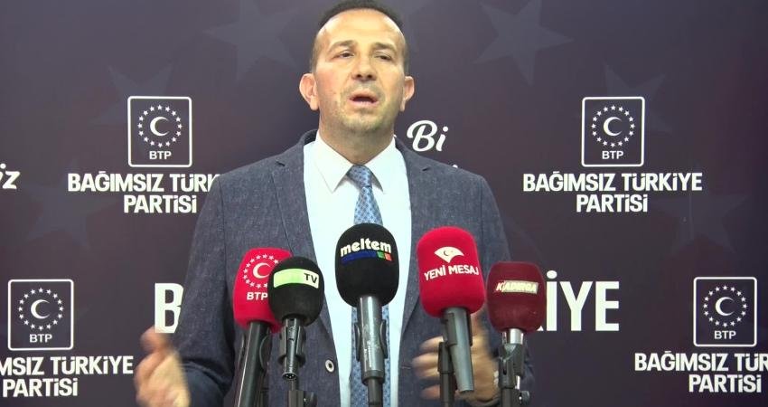Bağımsız Türkiye Partisi (BTP) Sözcüsü Lütfullah Önder, Türk milletini derin