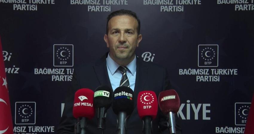 Bağımsız Türkiye Partisi (BTP) Sözcüsü Lütfullah Önder, "varlık barışı" düzenlemesine