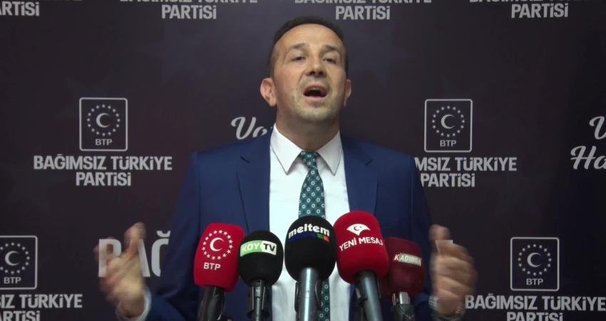 Bağımsız Türkiye Partisi (BTP) Sözcüsü Lütfullah Önder, yapılacak yeni anayasaya bütün