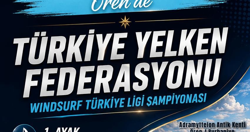Balıkesir’in Burhaniye ilçesinde, Türkiye Yelken Federasyonu Windsurf Ligi’nin ilk etabı