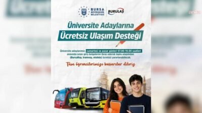 Bursa Büyükşehir Belediyesi, 20-21 Haziran Cumartesi ve Pazar günleri YKS’ye