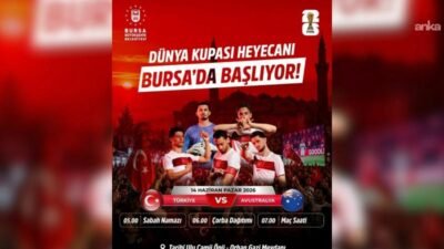 Bursa Büyükşehir Belediyesi, A Milli Futbol Takımı'nın 2026 FİFA Dünya